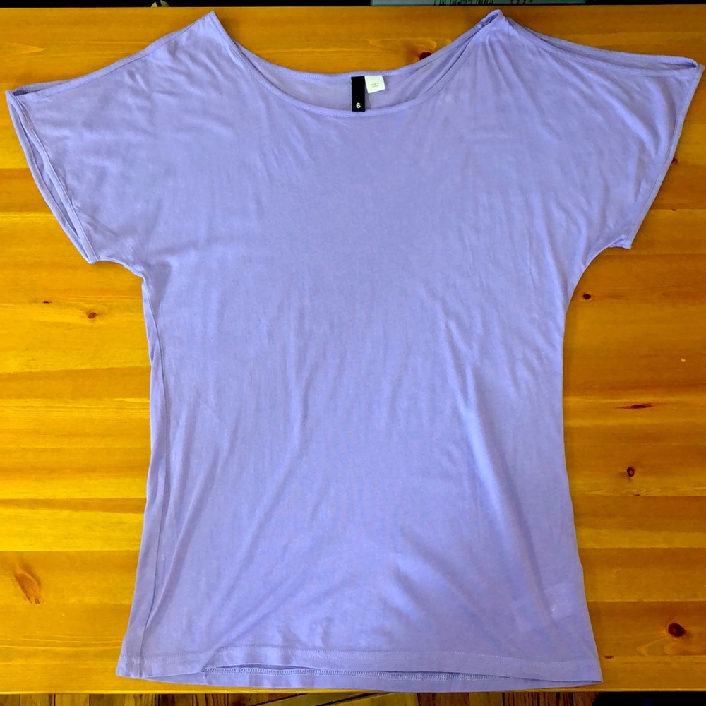 H&M Cut out sleeve Tee Size 6